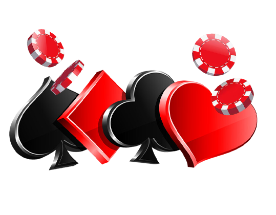 Sexy Baccarat decorative casino graphic with chips.