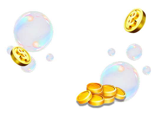 Decorative Jili fishing game banner with bubbles.