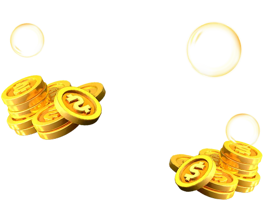 Decorative Joker fishing game banner with fish.