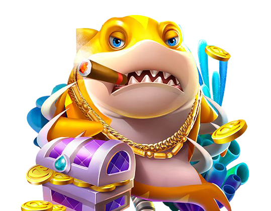Fish graphic for Joker fishing game promotion.