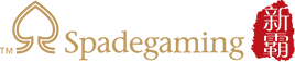 Spadegaming fishing game logo with coral theme.