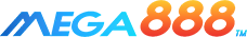 Mega888 logo for online slot games.