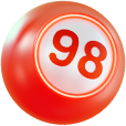 Decorative lottery ball for lottery promotion.