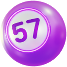 Decorative lottery ball for game promotion.